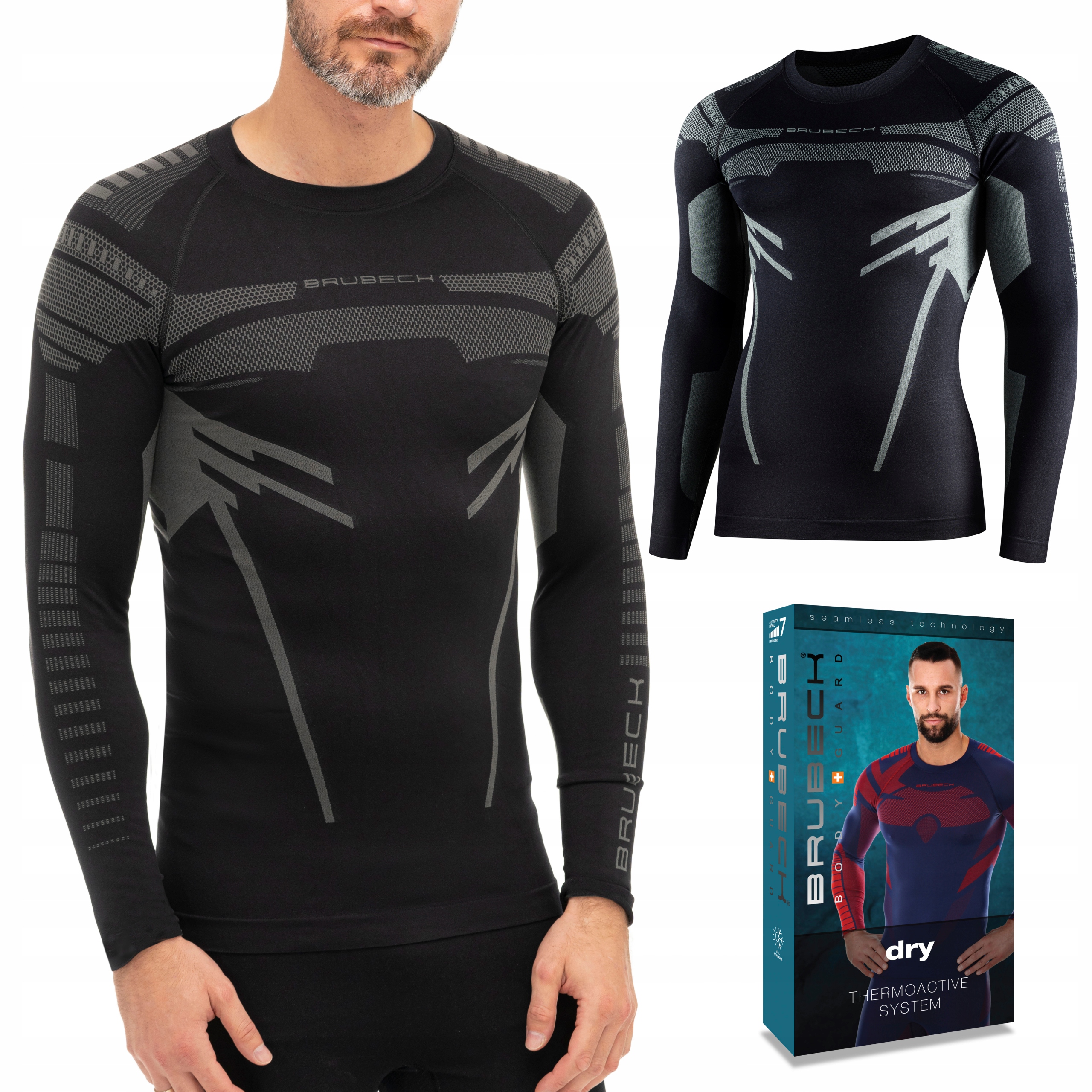 Pánská mikina Termoaktivní tričko s dlouhým rukávem Brubeck Dry XL