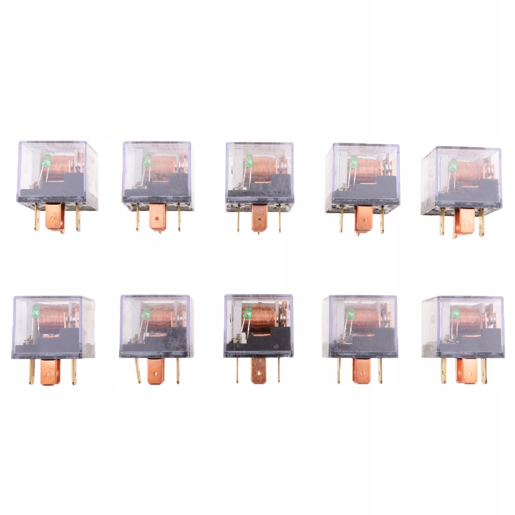 10 sztuk 12VDC 80A 5Pin SPDT pojazd ciężarowy Waga produktu z opakowaniem jednostkowym 0.16 kg