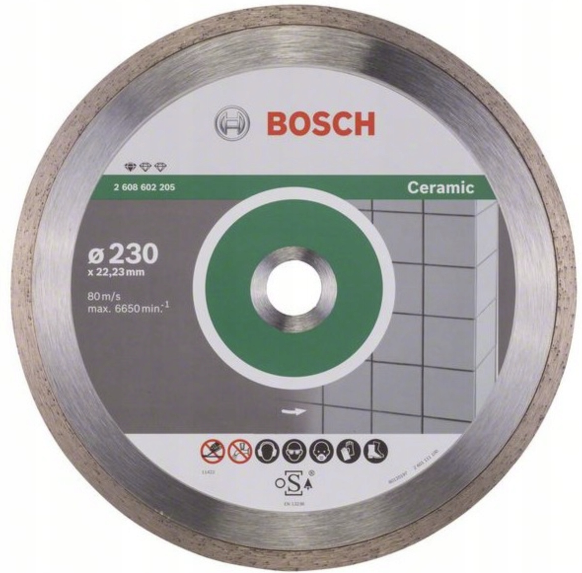 Řezací kotouč na dlaždice Bosch 22,23 x 230 mm 2608602205
