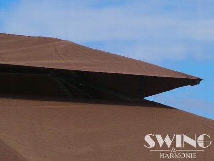 PAWILON OGRODOWY 3X4 NAMIOT OGRODOWY OŚWIETLENIE LED MOSKITIERA BRĄZOWY Wysokość 2.5 m