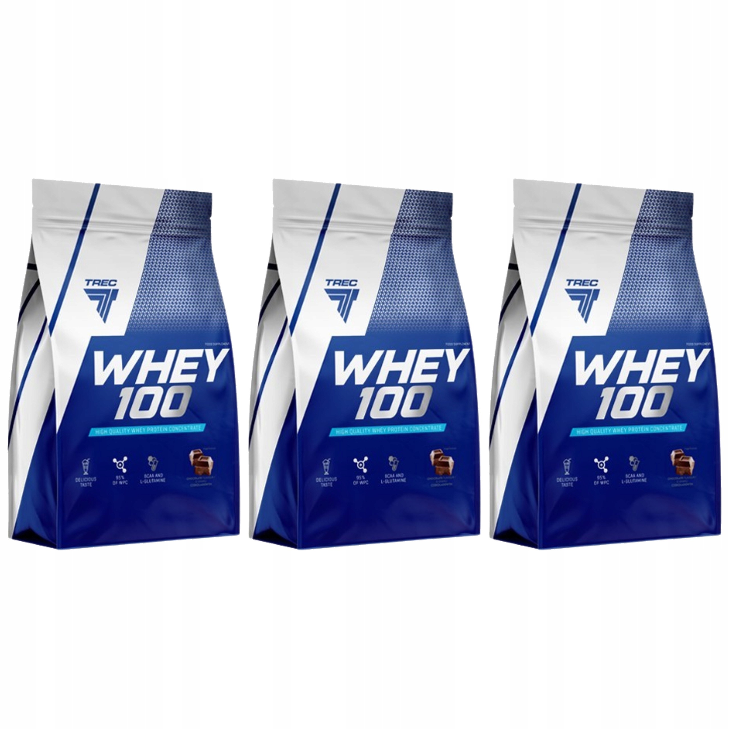 3x Syrovátkový protein Whey 100 700 g Syrovátkový koncentrát Wpc Regenerace Síla T