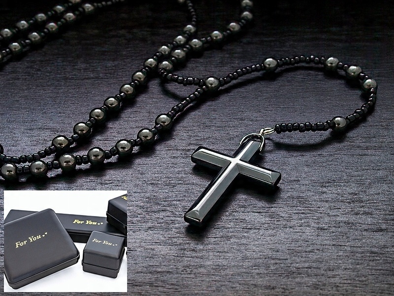 

Naszyjnik Różaniec Z Hematytu Paciorki 6mm