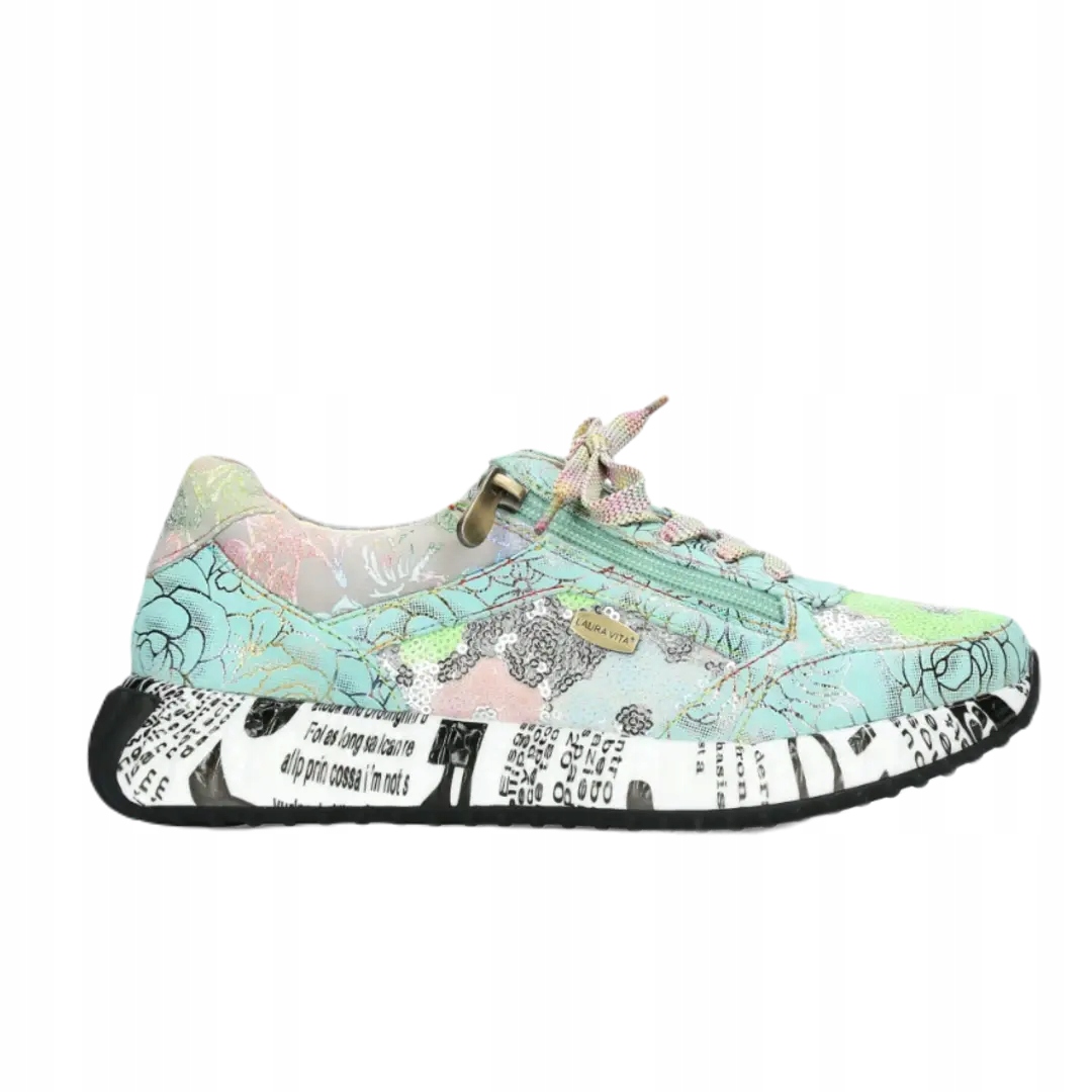 Dámské tenisky Laura Vita burton 1123 pistache 38, Tyrkysová