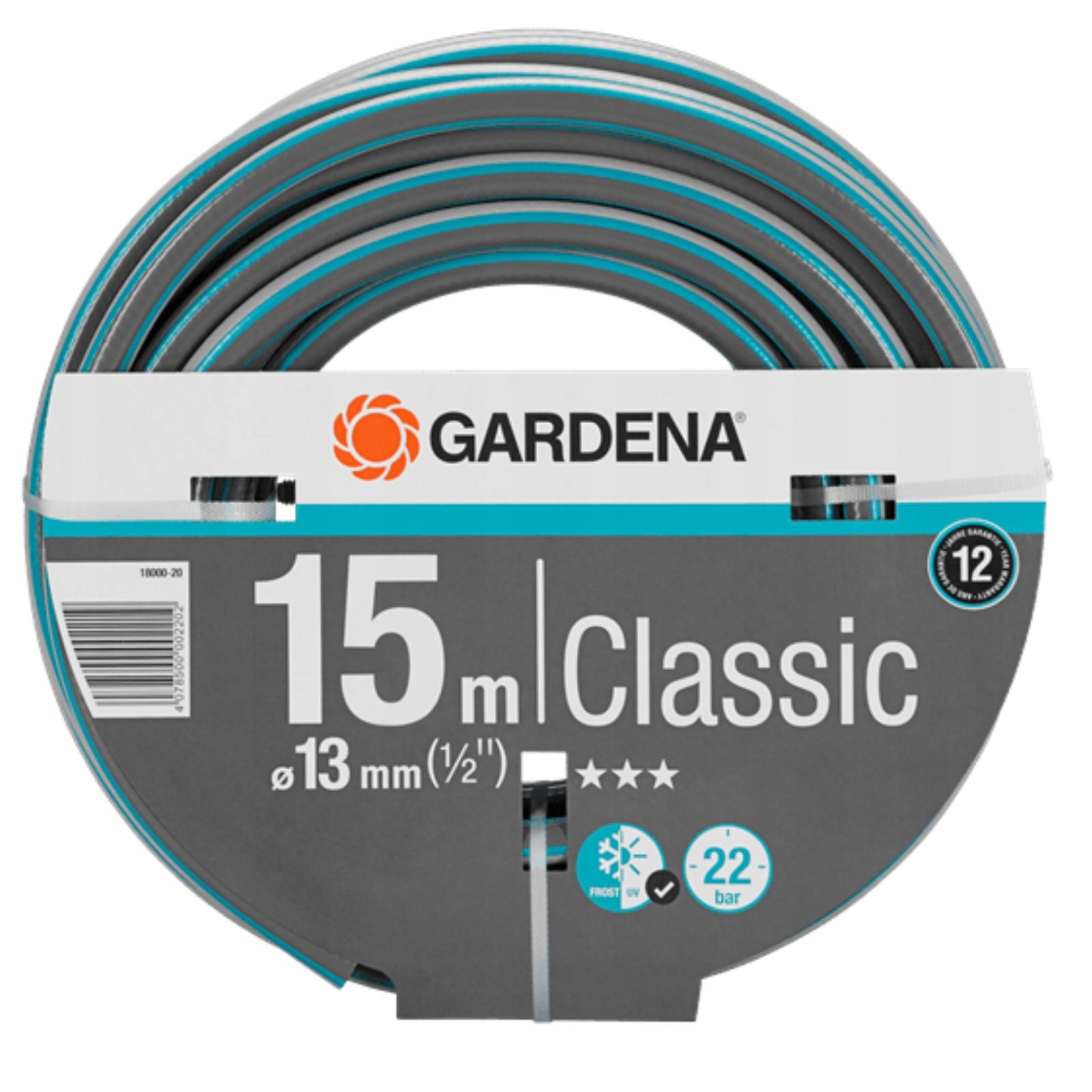 

Wąż ogrodowy Gardena Classic 1/2" 15M 18000