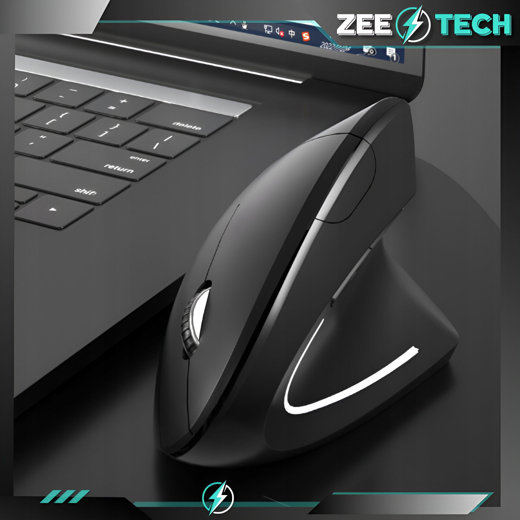 MYSZKA PIONOWA BEZPRZEWODOWA WERTYKALNA CICHA MYSZ DO KOMPUTERA LAPTOPA Stan opakowania oryginalne