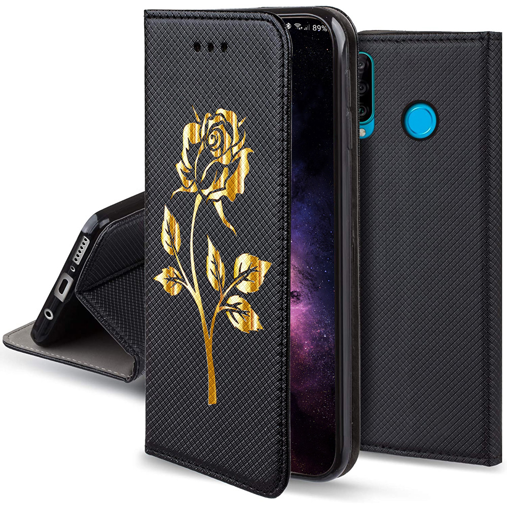 

Etui Magnet Rose Case do Huawei P30 Lite Szkło