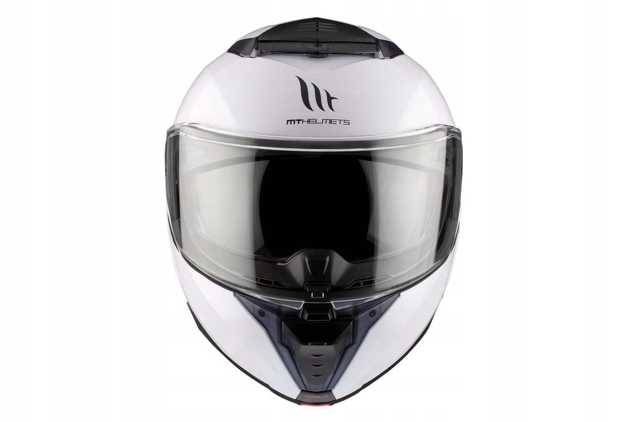 Kask motocyklowy MT ATOM 2 SV SOLID GLOSS PEARL WHITE biały GRATISY Rozmiar XXL