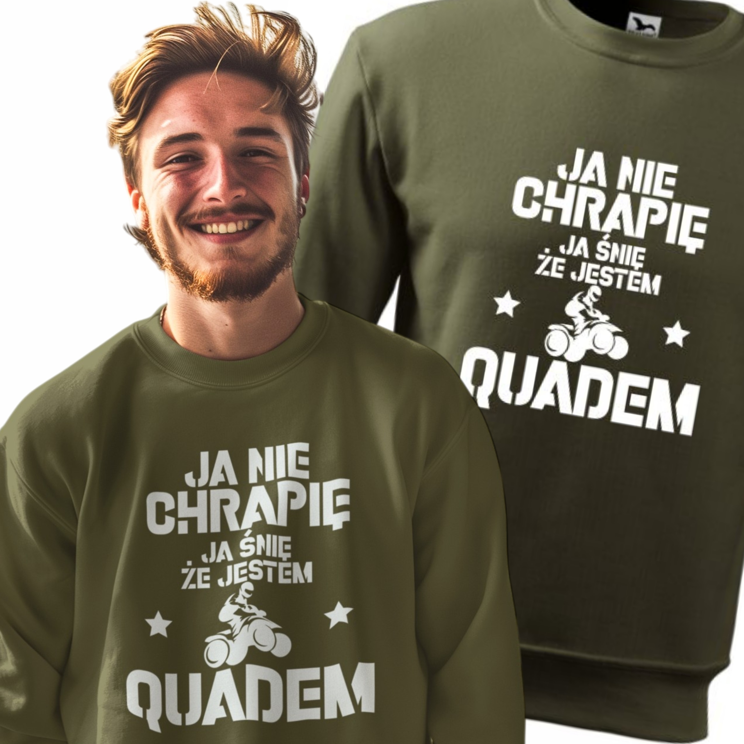 Vtipná mikina pro milovníka čtyřkolek Já nechrápu jsem Quad terénní 3XL