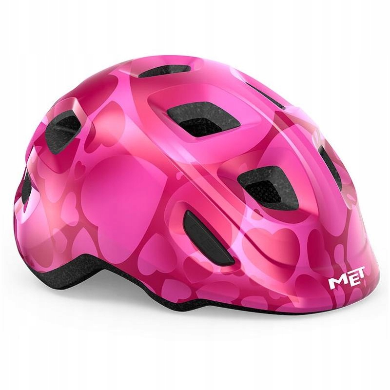 Met Přilba Hooray dětské růžová motiv srdce Xs (46-52 cm)