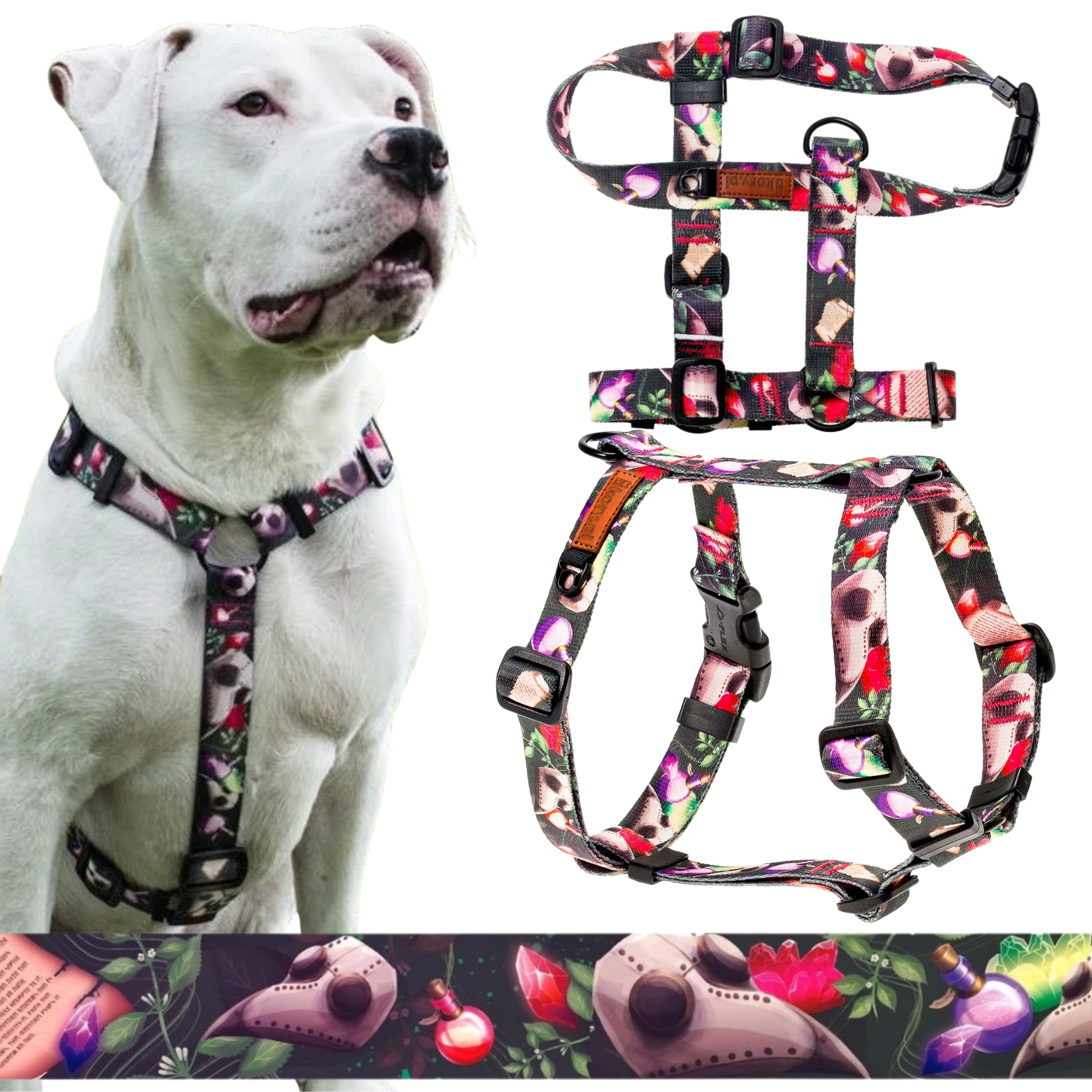 Levně Bezpečné vycházkové postroje Guard pro velmi velké psy do 60 kg XL 30 mm Ukory