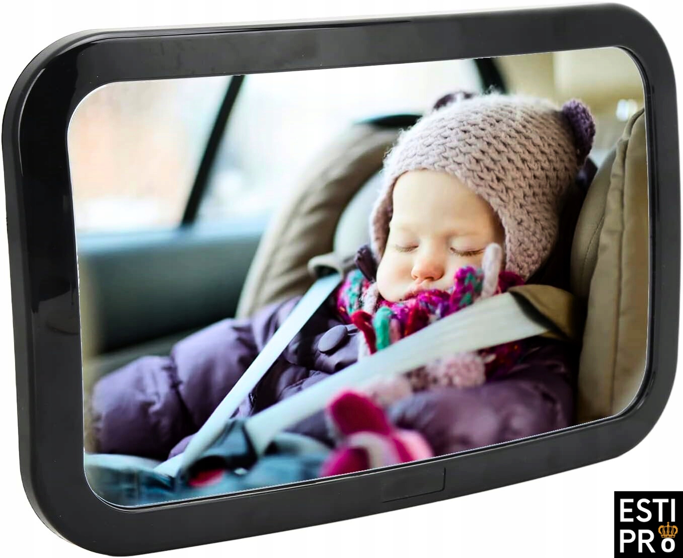 Lusterko do Obserwacji Dziecka w Samochodzie z REGULACJĄ KĄTA na zagłówek Stan opakowania oryginalne