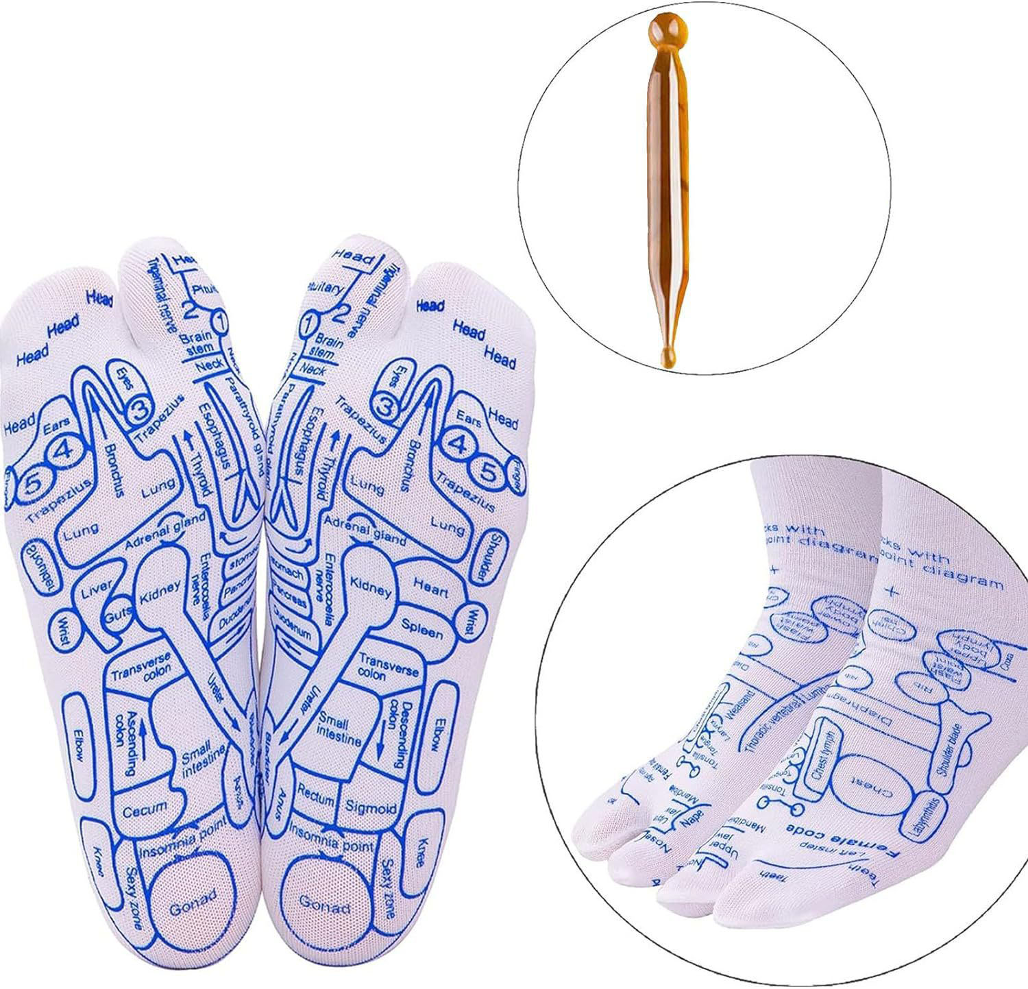 Skarpetki refleksologiczne Obszar odbicia Casual Masaż stóp skarpetki Marka Inna marka