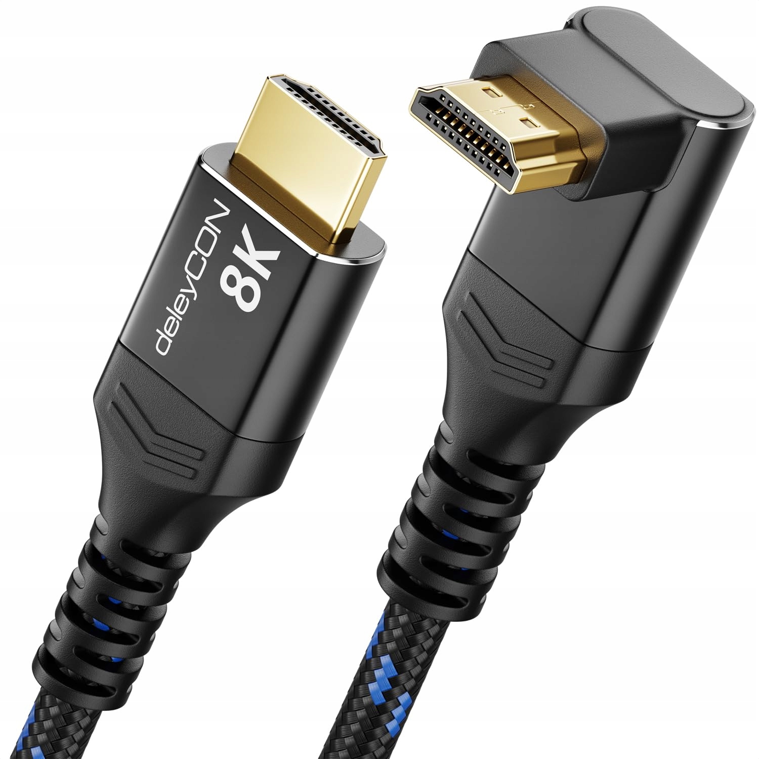 Kabel Hdmi 2.1 8K 1,5M Kątowy 270° 48GBPS 4K@120HZ Earc