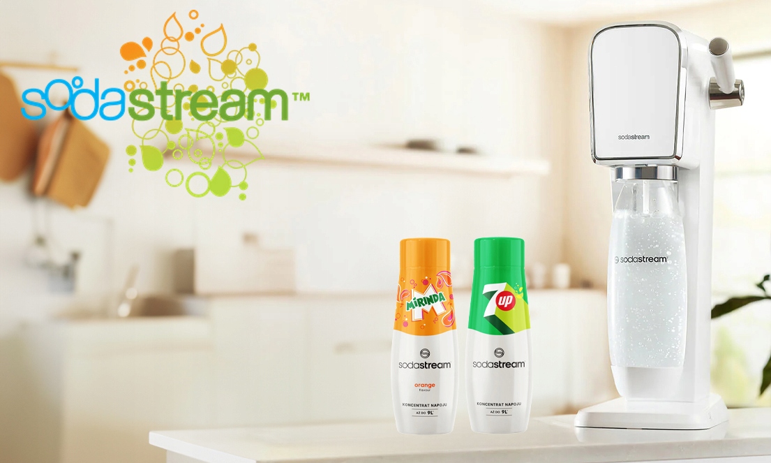 SYROP KONCENTRAT 7UP + MIRINDA DO SATURATORA SODASTREAM 9L NAPOJU z 440ml Stan opakowania oryginalne