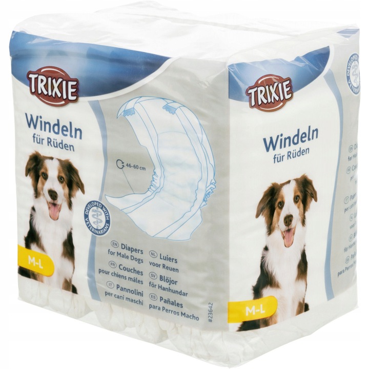 

Pieluchy pampersy dla psa samca M-L 46-60cm Trixie