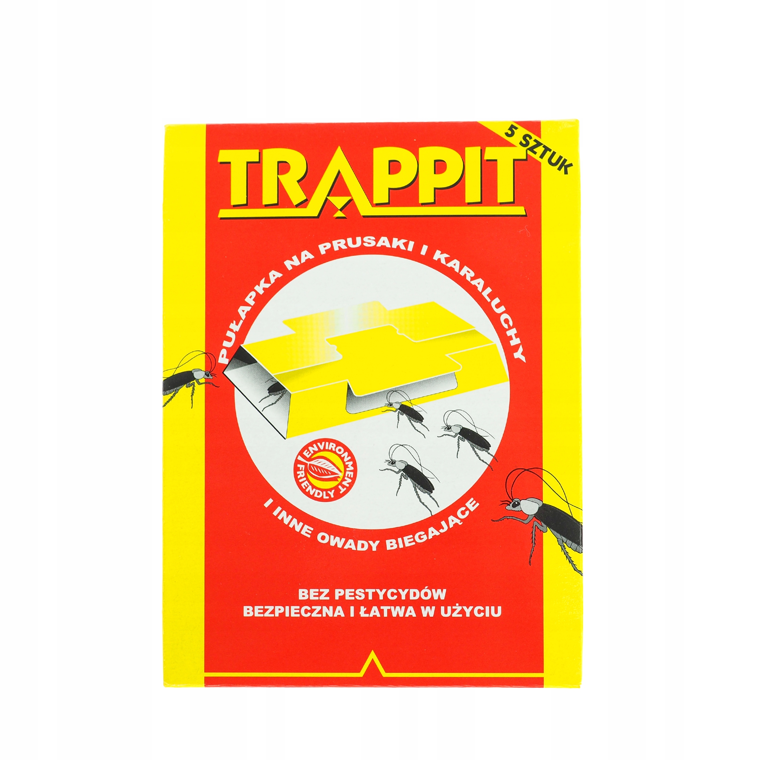 5x PUŁAPKA LEPOWA NA PRUSAKI I KARALUCHY TRAPPIT Kod producenta TRAPPIT