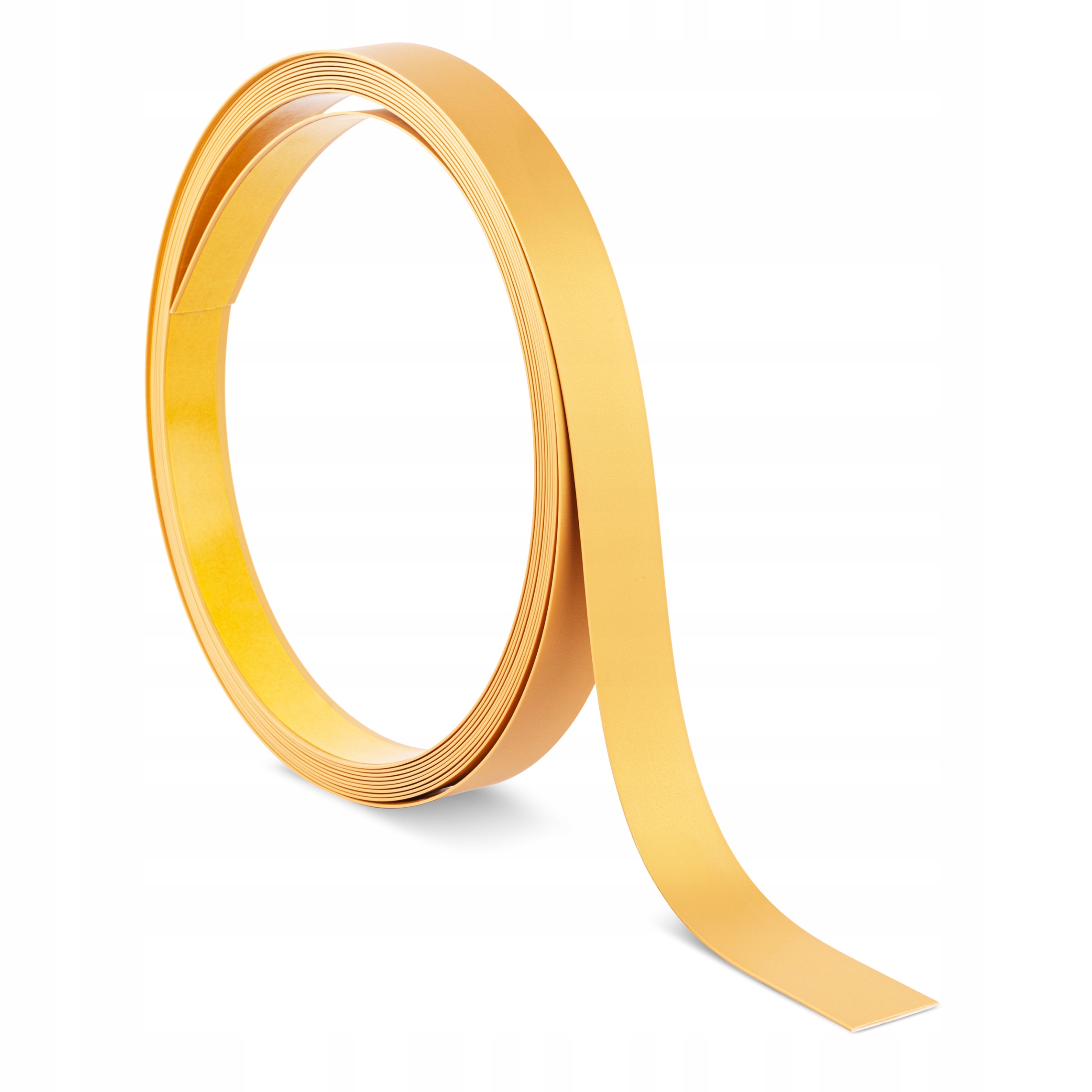 Pvc plocháč samolepicí, plochá lišta, zlatá 10 m, 40 mm