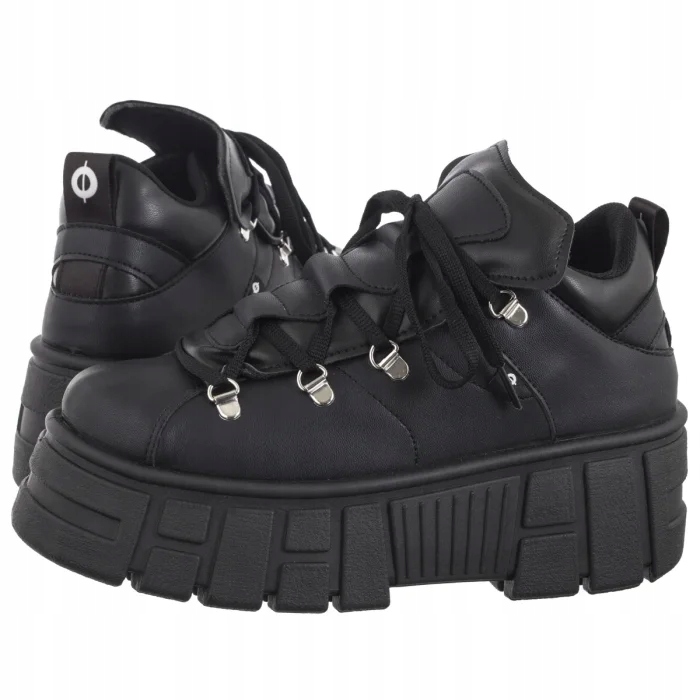 Boty Creepersy na platformě Dámské Altercore Logan Black Černé