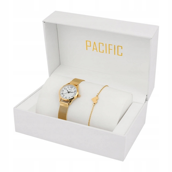 Dámské hodinky náramek Pacific Komplet X6131-02 SS-029-G