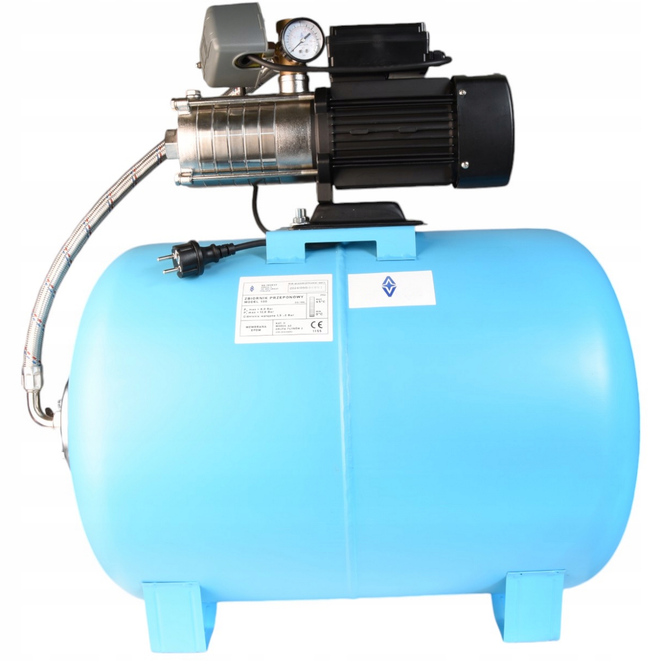 Hydrofor 100 L Na Vodu Hydroforová Pumpa Alpinox Pro 1000 Inox Sada