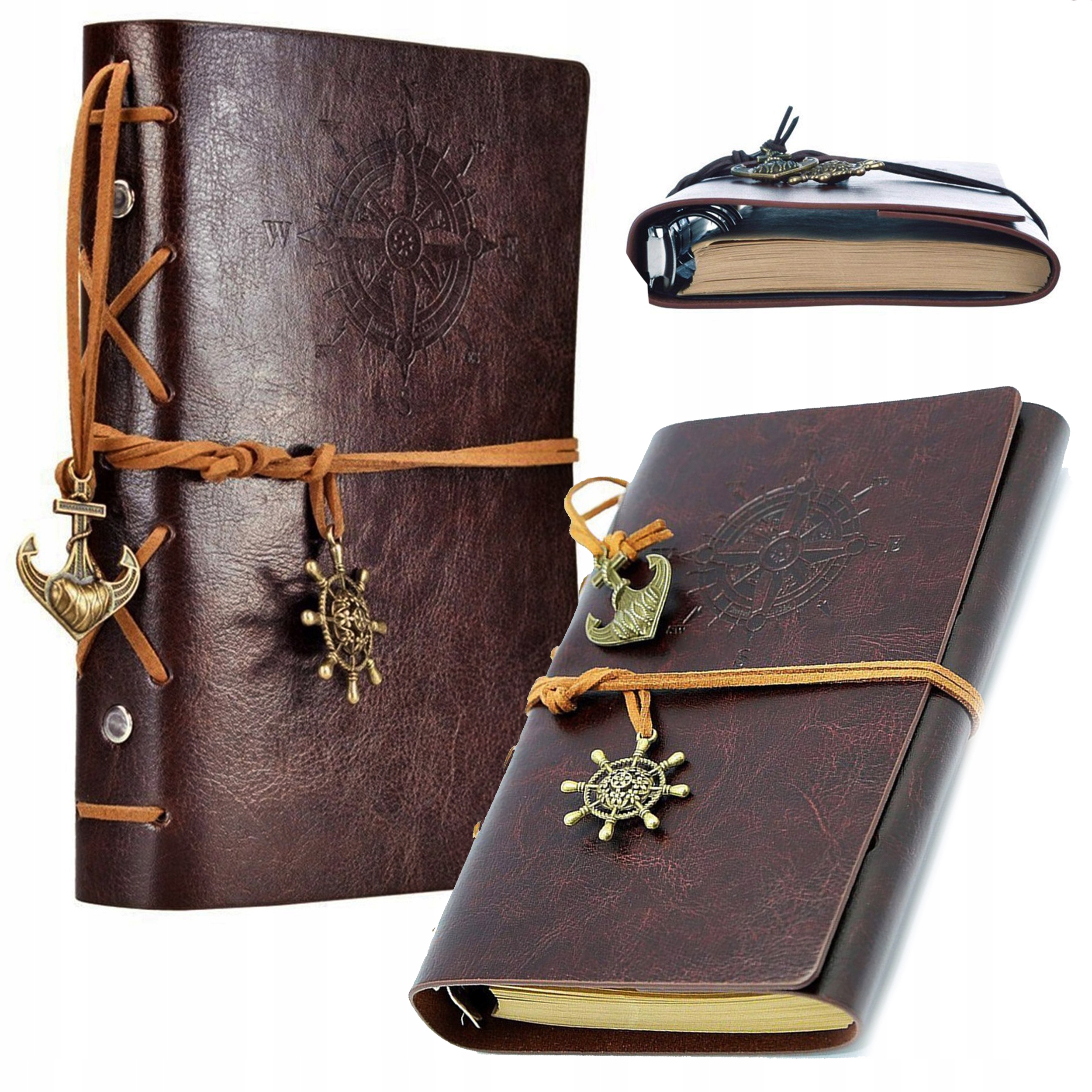 

Notes Pamiętnik Dziennik Podróżnika Retro Duży Kw