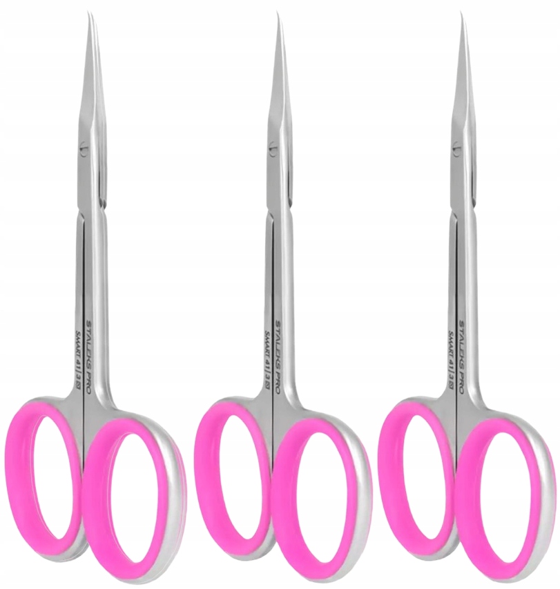 3 x Staleks Profesionální nůžky na kůži s háčkem Smart 41 Type 3