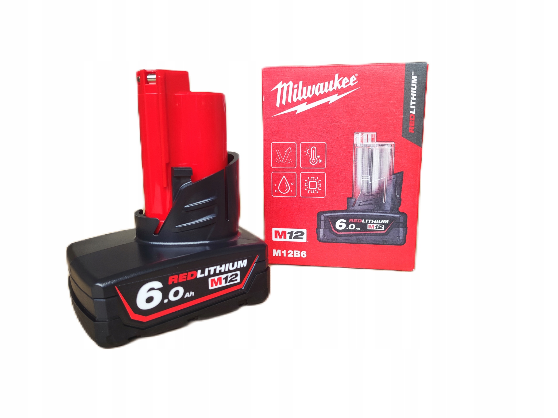 Akumulator Milwaukee M12 6ah Baterie Green Cell PTML12V6 - Main Image