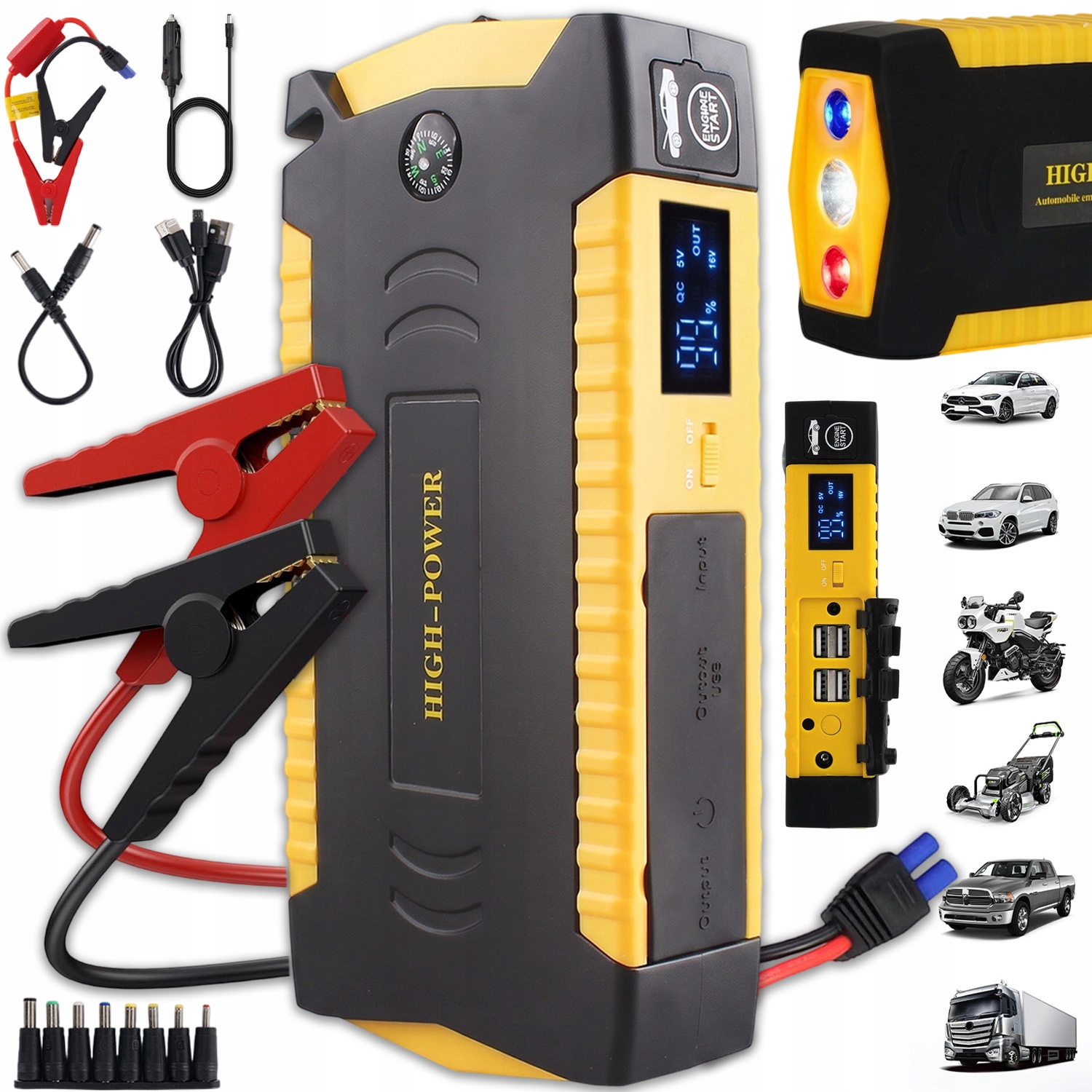 Automobilový štartér 6000MAH Power Bank Núdzové napájanie auta 12V