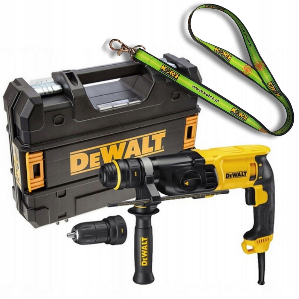 Młotowiertarka DeWalt D25134K-QS Sds Plus 800 W, kufer smycz