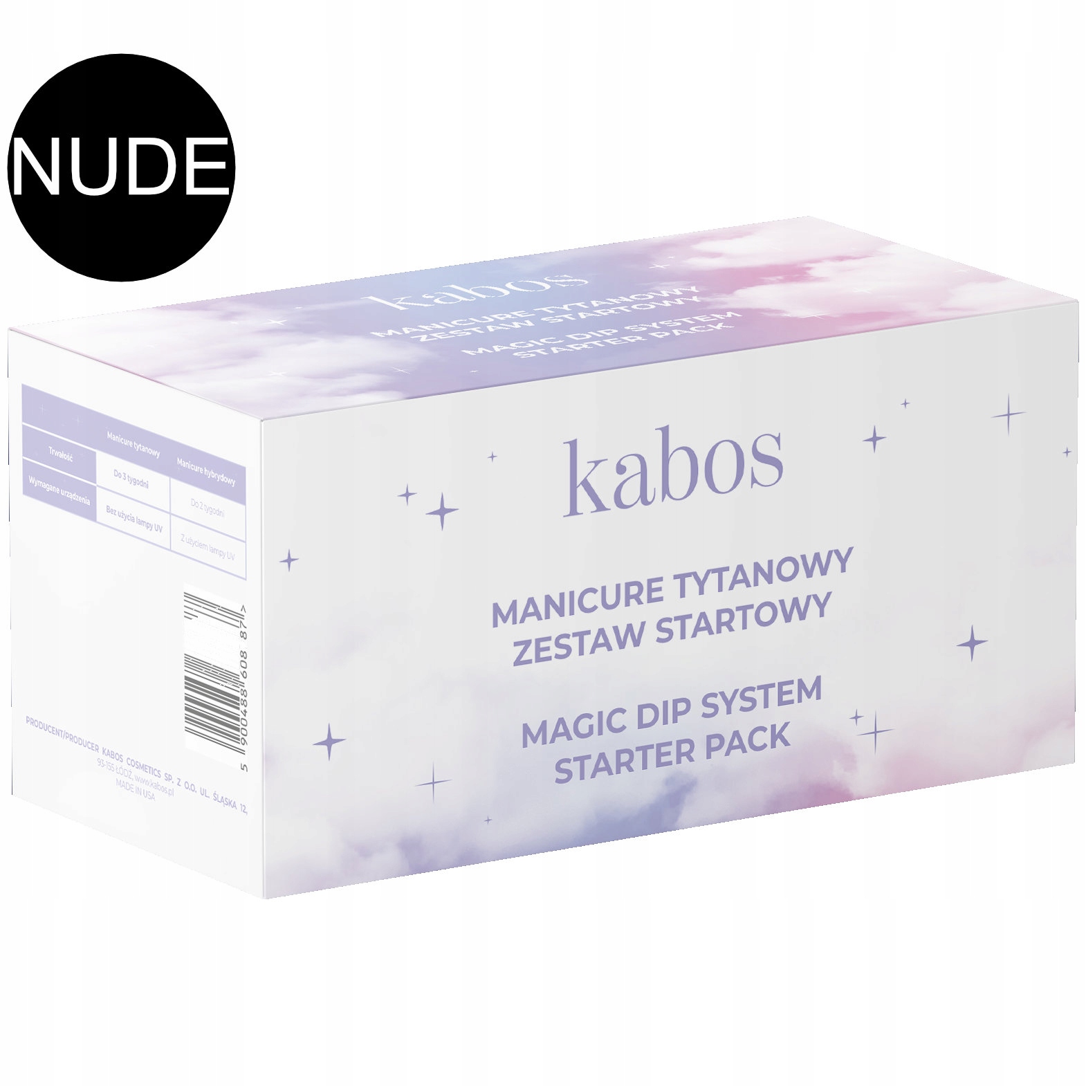 

Kabos zestaw manicure tytanowy Magic Nude Set