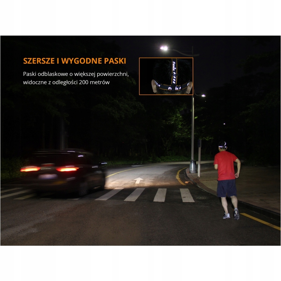 Latarka Fenix HM65R czołówka 1400Lumenów +Akumulat Materiał aluminium