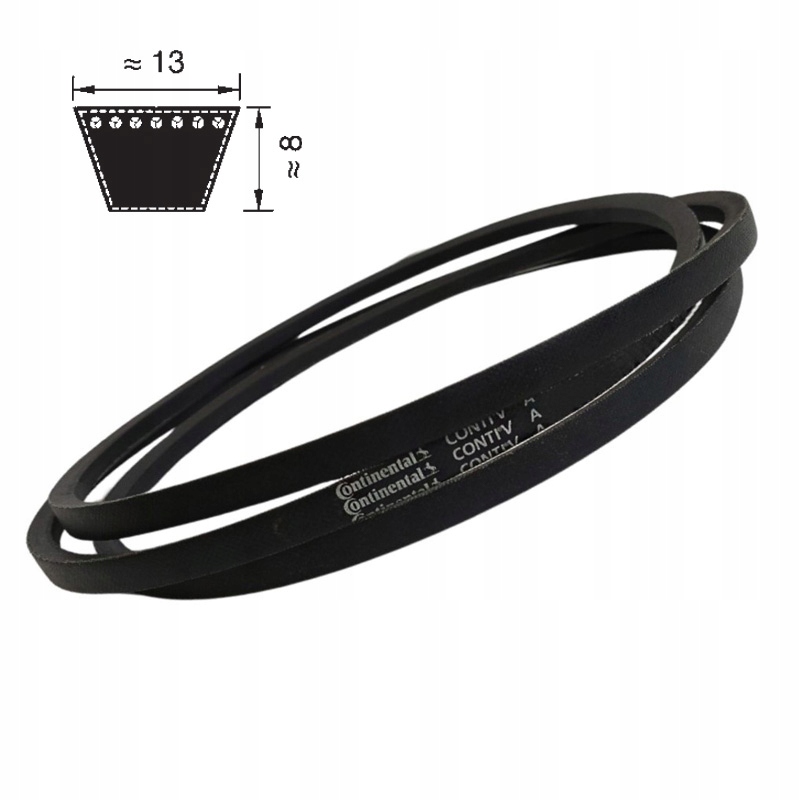 Pas pasek klinowy A/13 2540 Li=2570Lp V Continental 13x2570