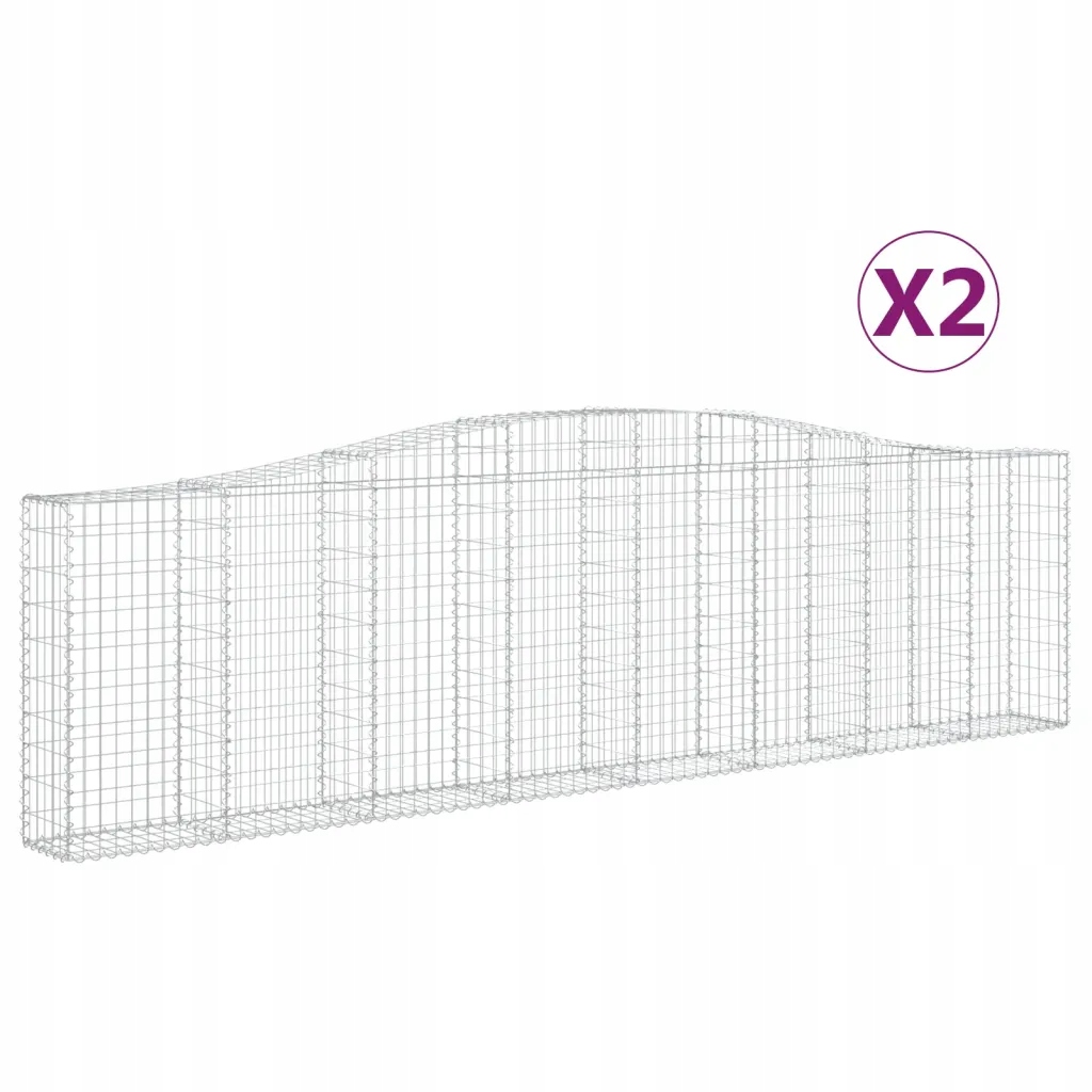 Dekorativní a izolační gabionové koše, galvanizované železo, 400x30x100/1