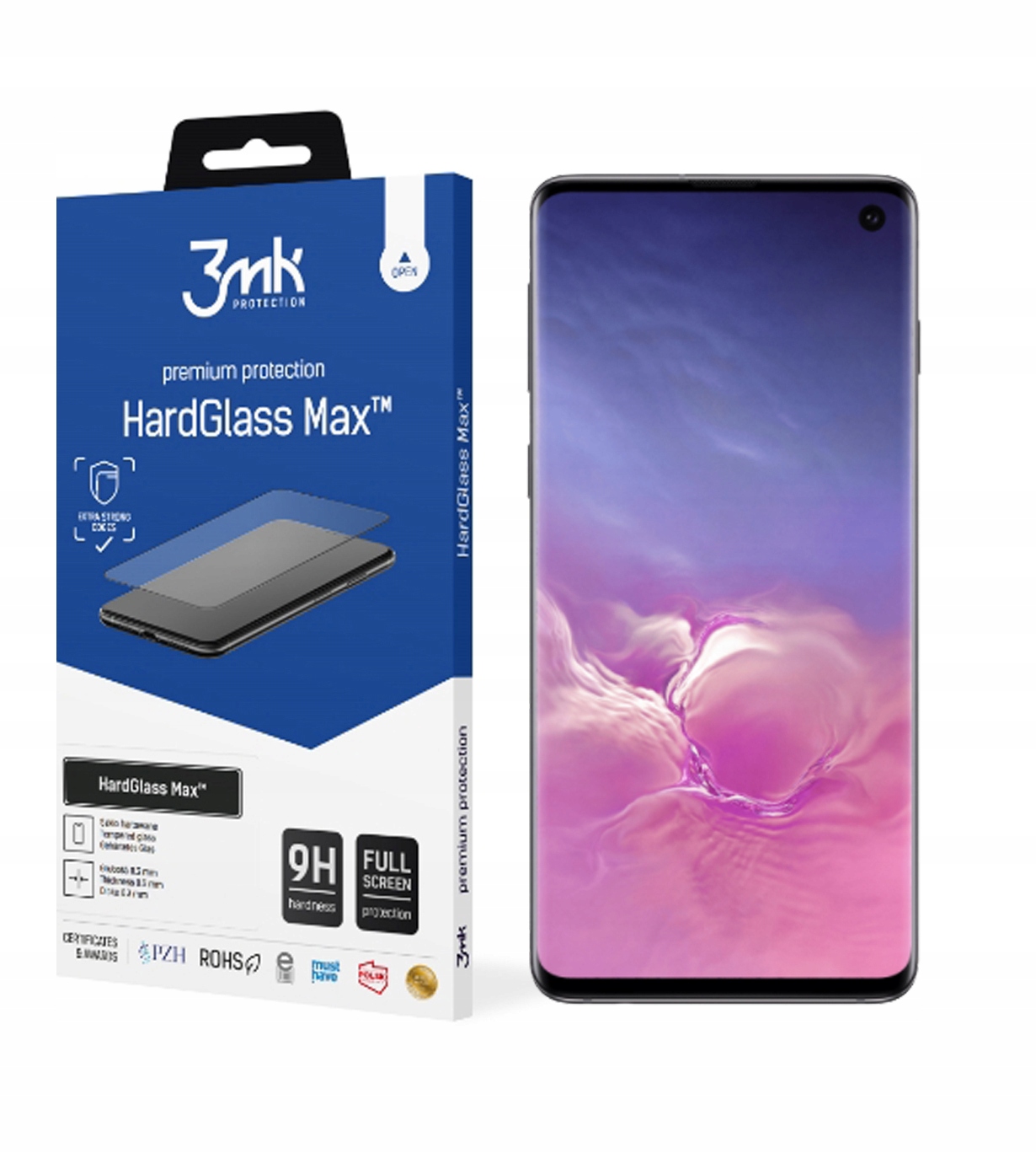 

HardGlass Max 3MK New Sensor-Dot do Samsung S10