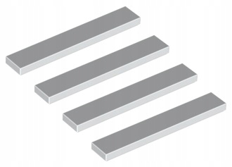 

Lego płytka gładka 1x6 biała 4 szt. 6636 Nowa