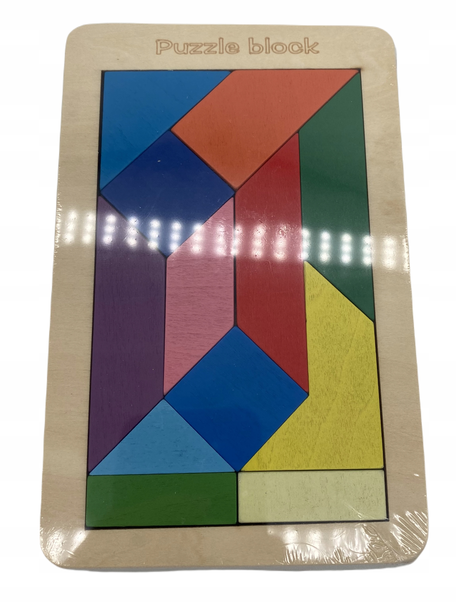 

Puzzle Block Drewniana Układanka Logiczna