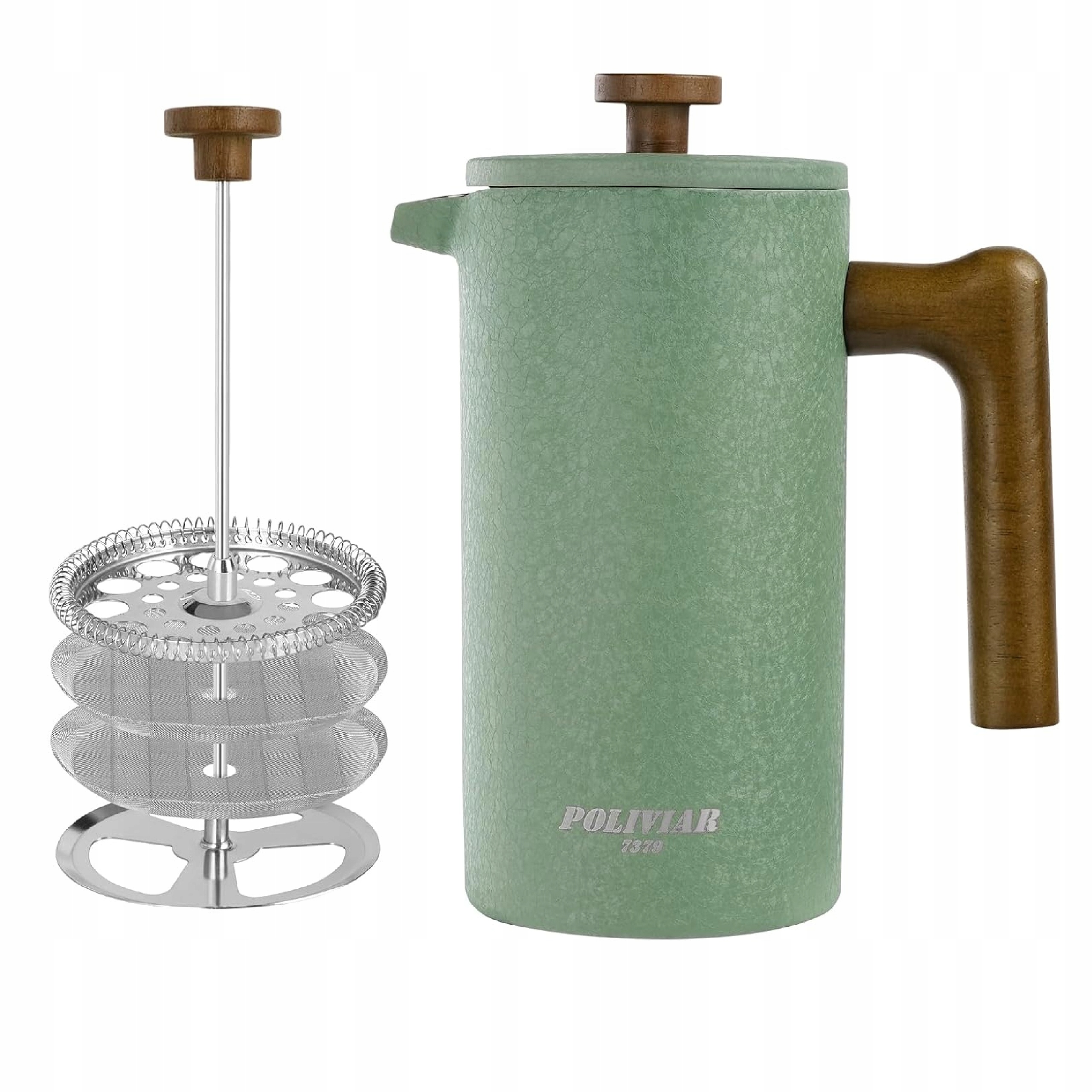 Kávovar Lúhovač džbán Poliviar 7379 1000 ml na 8 šálok zelený