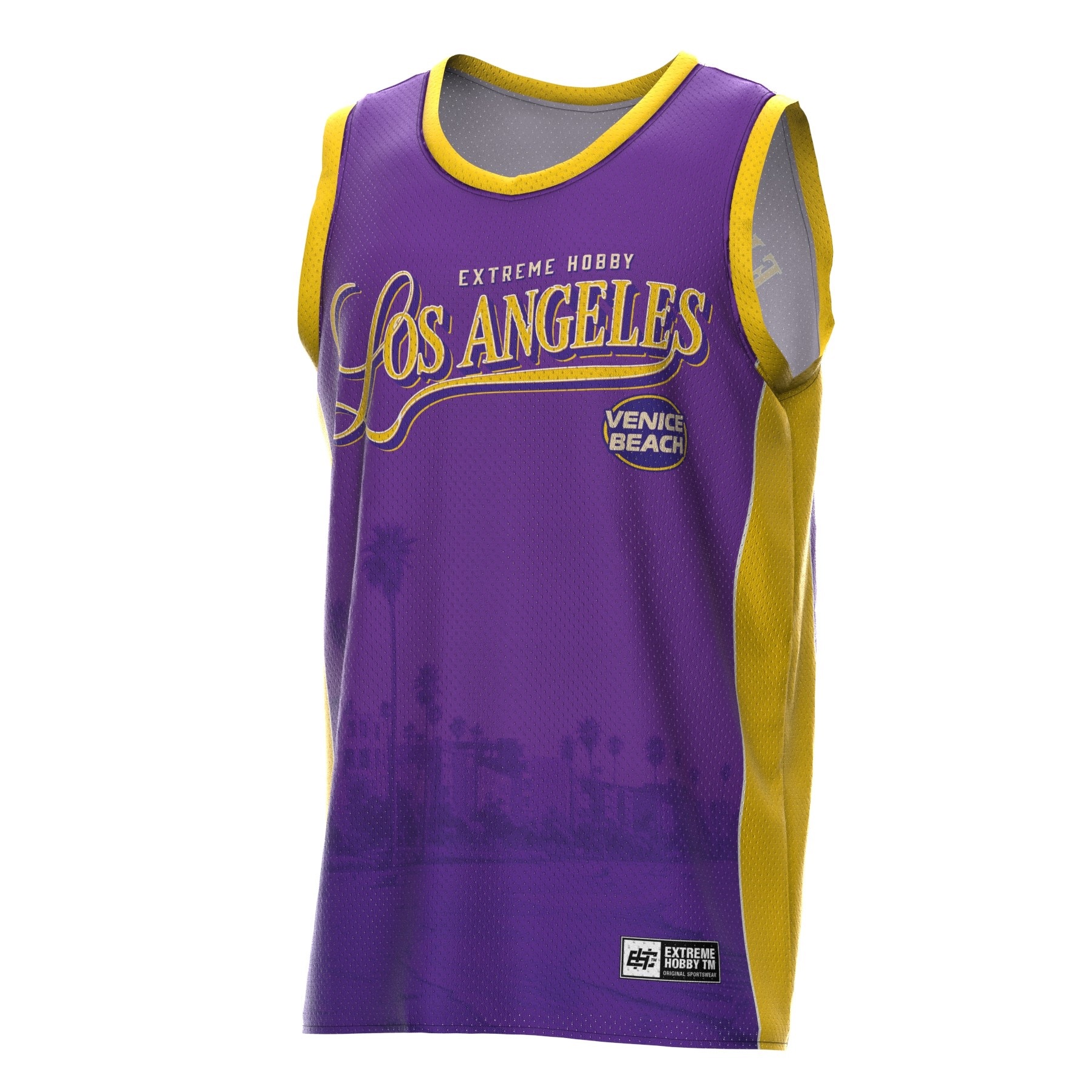 Tričko bez rukávů Extreme Hobby Pánský basketbalový top Los Angeles M