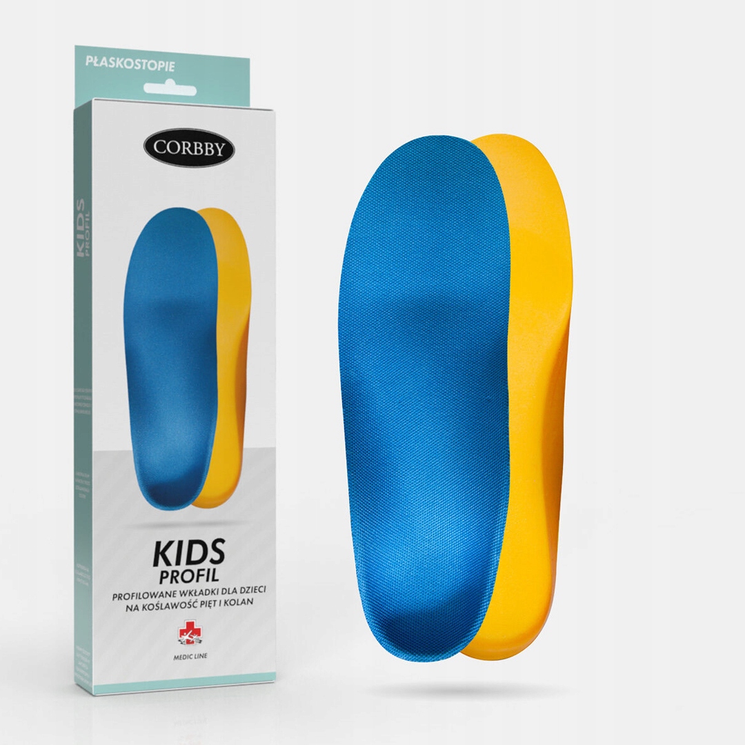 Wkładka pełna KIDS PROFIL koślawość, ortopedyczna, płaskostopie, supinacja