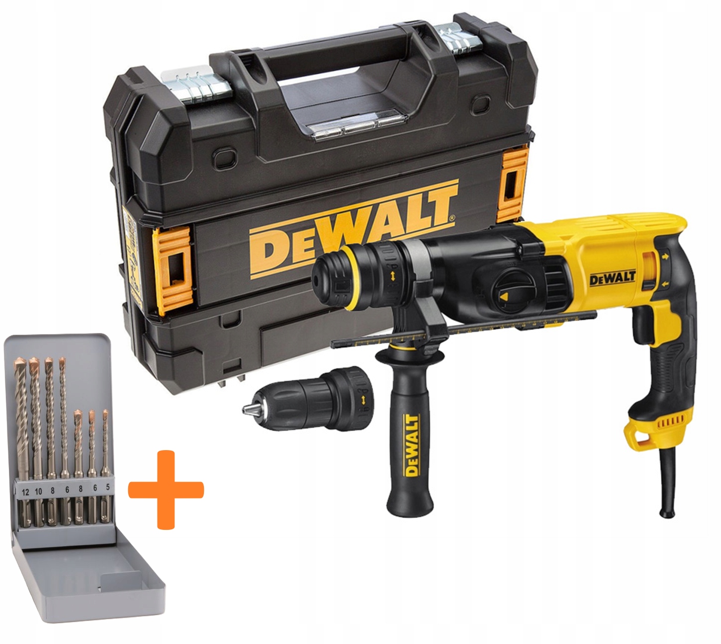 DeWALT D25134K Młotowiertarka Sds+ plus 800W 2,8J 3-funkcyjna z uchwytem
