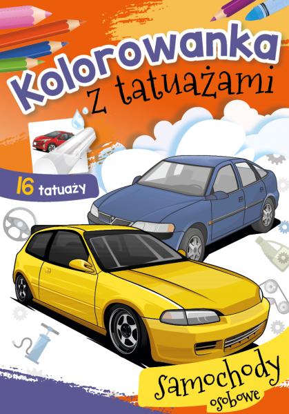 

Kolorowanka z tatuażami Samochody osobowe Tatuaże