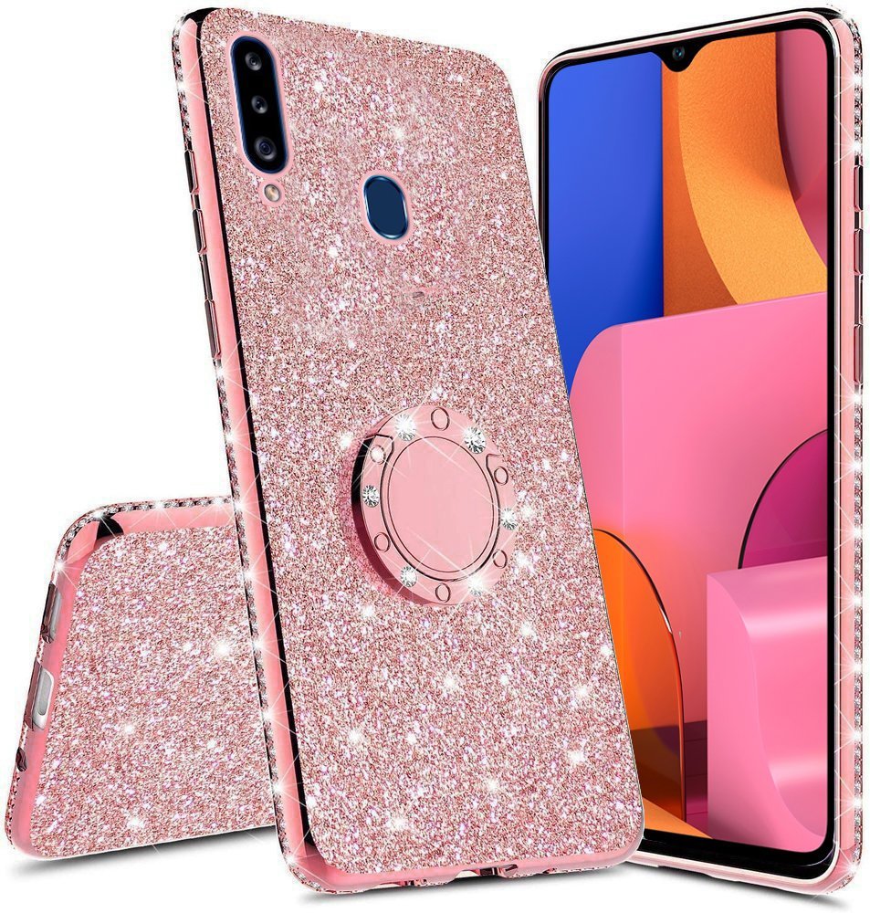 

Etui do Samsung Galaxy A20S, Erbord Brokat Ring