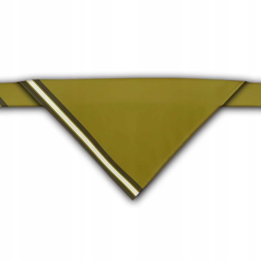 Skautský šátek s bílým pruhem 70x70x100 cm, polyester, 100% personalizace