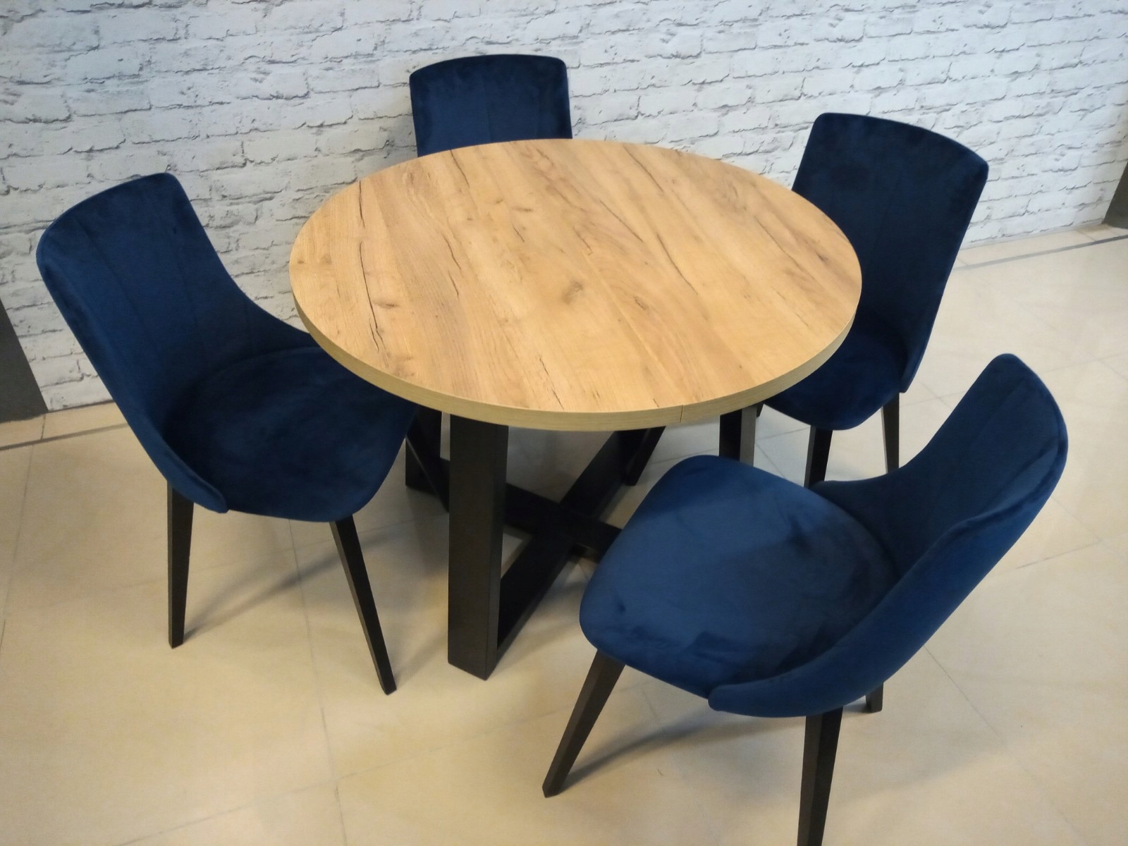 STÓŁ LOFT 100 rozkładany do 140 cm + 4 KRZESŁA