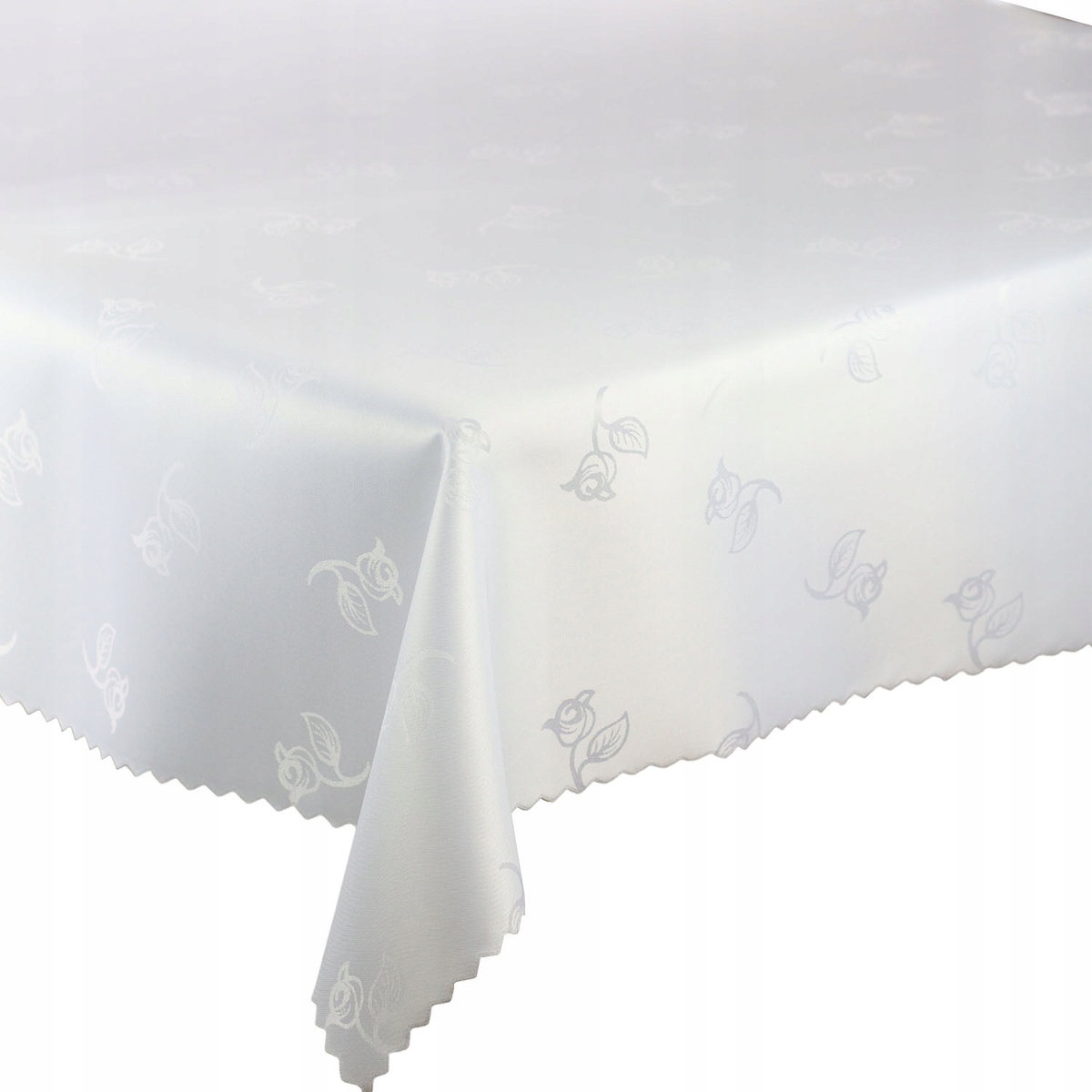 Ubrus odolný proti skvrnám Bílý Svaté Přijímání Svatební Hostina Růže 130x320 cm