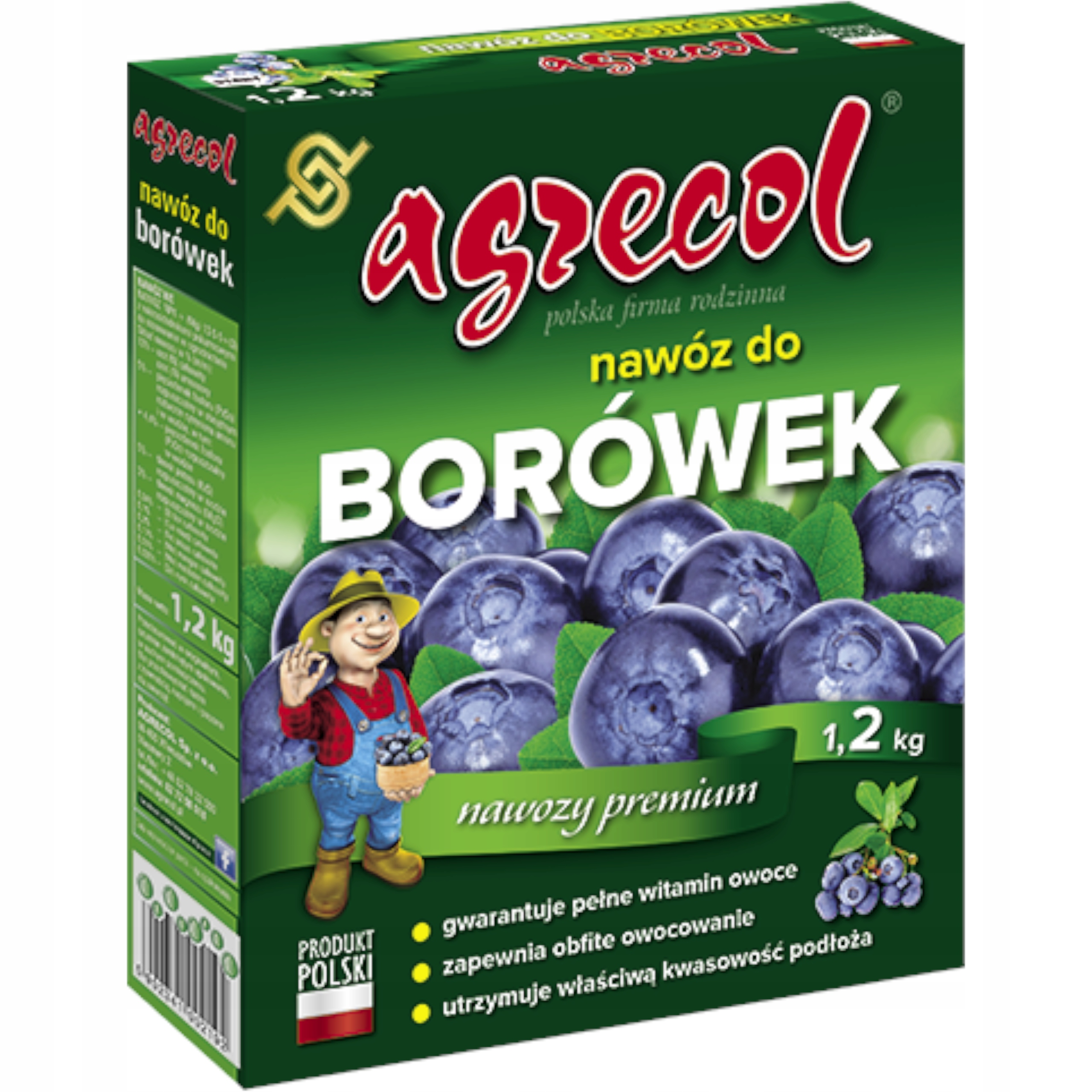 

Nawóz do borówek 1,2 kg Agrecol