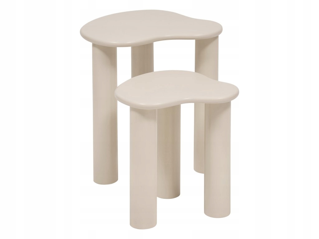 Odkládacé stolky Olao s organickými tvary desek, 2 kusy