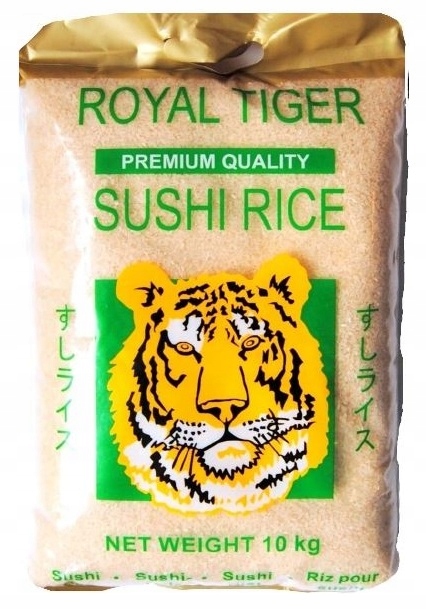 Royal Tiger Ryż do Sushi Biały Klejący Premium Duży Gastronomiczny 10kg