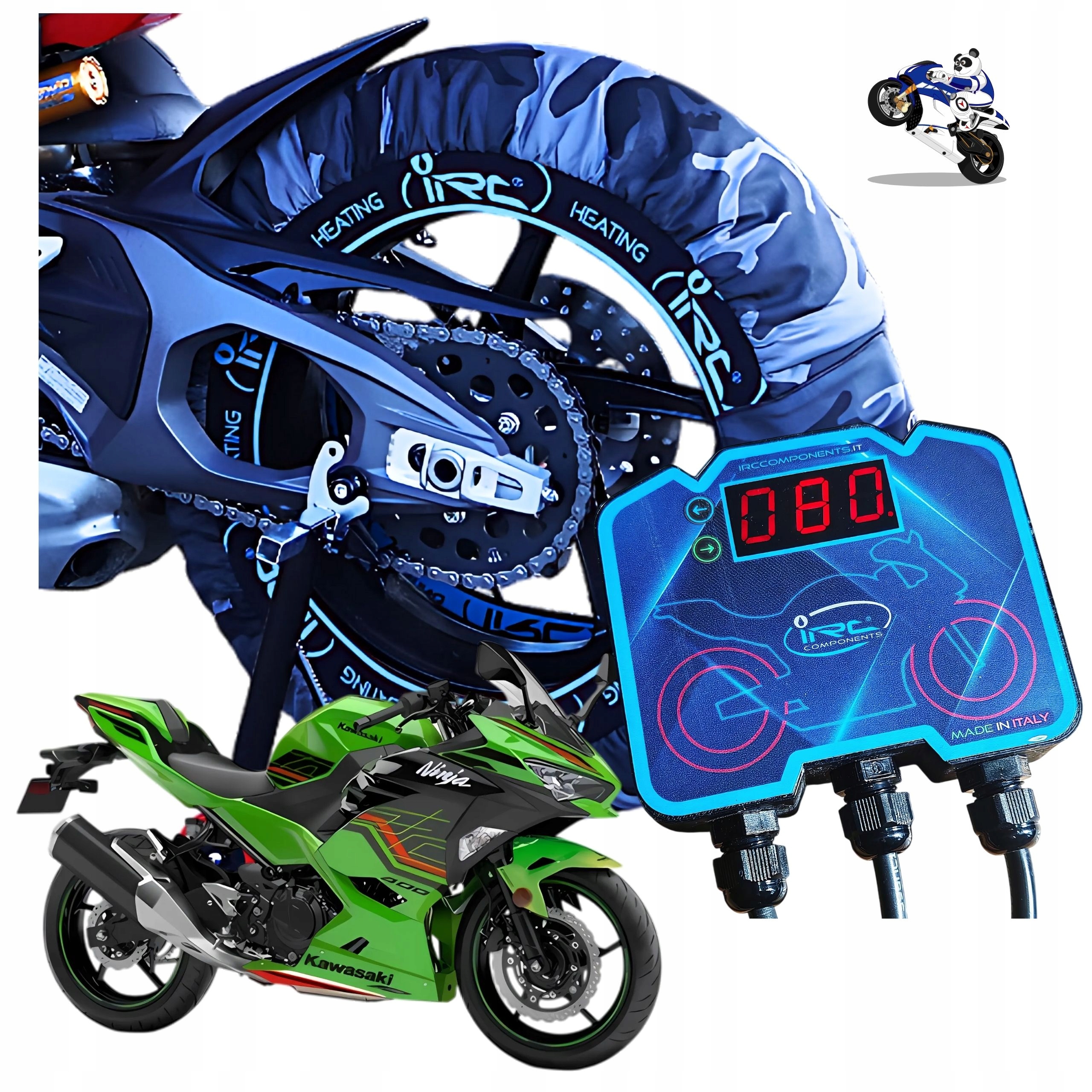 Vyhrievacie deky na pneumatiky motocykla Irc s reguláciou 110 – 140 150 r3 ninja 400