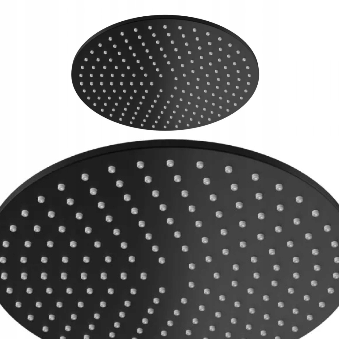 Dažďová sprcha okrúhla 25 cm čierna Kohlman Axel R25EB